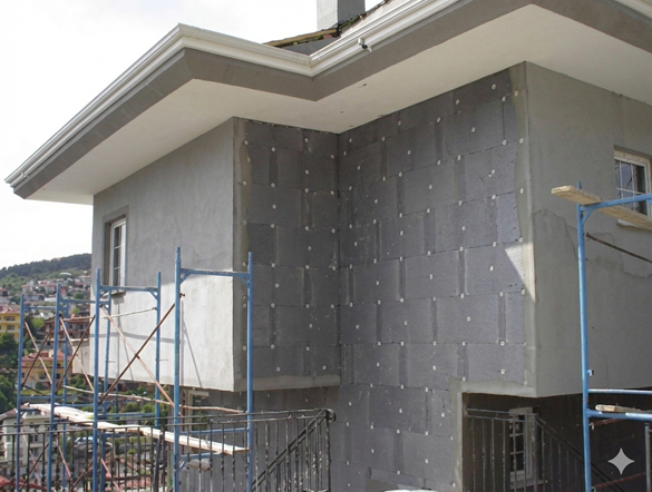 Exterior Styrofoam (EPS or XPS)